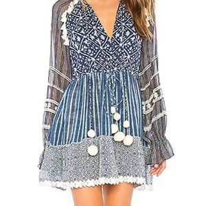 Hemant and Nandita Blue long sleeve dress